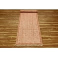 thumbnail image 4 of Casavani Orange Entrance Rug Indian Handmade Cotton Durries Kitchen Rug 4x7 feet, 4 of 5