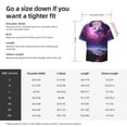 thumbnail image 5 of Yiaed Purple Moon Tree Night Sky Print Mens Casual Wrinkle Free Shirts Short Sleeve Button Down Summer Stretch Dress Shirt-Medium, 5 of 5
