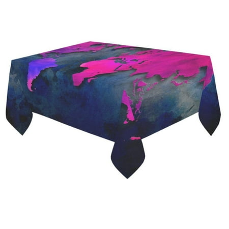 mypop world map cotton linen tablecloth 60x84 inches tablecover desk table cloth for dining room