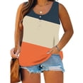 thumbnail image 2 of Ashirexll Sleeveless Tops for Women Plus Size Tunic Round Neck Lace Casual Loose Summer Sleeveless Tank, 2 of 5