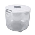 thumbnail image 1 of Contenedor de Almacenamiento de Arroz Sellado Transparente de Gran Capacidad, Cubo, Dispensador de Granos, Suministros de Cocina para Almacenamiento de Alimentos Frescos, 1 of 7