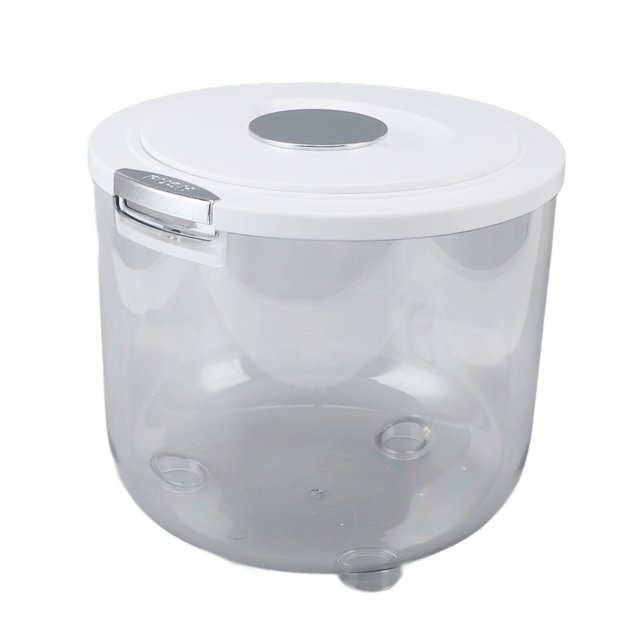 Contenedor de Almacenamiento de Arroz Sellado Transparente de Gran Capacidad, Cubo, Dispensador de Granos, Suministros de Cocina para Almacenamiento de Alimentos Frescos
