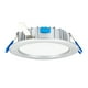 thumbnail image 1 of Estevez luminario LED empotrable SLIM DIM CCT, 7 Watts, 3 temperaturas, regulable, plata, 1 of 7