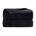 thumbnail image 2 of Superior Egyptian Cotton Absorbent Black Bath Towel Set of 2, 2 of 15