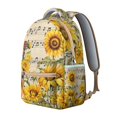 thumbnail image 2 of "Wildflower & Sunflower Print Bookbag - Women’s Backpack for School, College, Work, Travel - Water-Resistant, Lightweight, Roomy Compartments, Stylish Floral Design, Comfortable Carry", 2 of 6