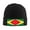 Black, variant on Guyana Flag Winter Beanie Hats for Men Women Warm Cozy Knitted Cuffed Skull Cap Navy Blue