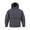 A_ Gray, variant on Men's Stylish Half-Zip Hoodie with Dual Zipper Pockets, Solid Color Long Sleeve Casual Sweatshirt, Adjustable Drawstring Hood Urban Street Fashion Outfit Gray XS