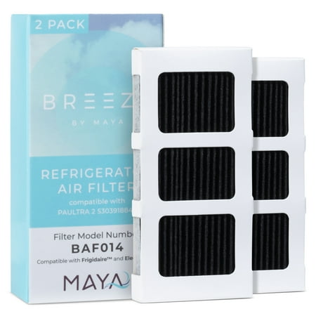 

Breeze by Maya Frigidaire Paultra2 242047805 Refrigerator Air Filter Replacement 2 Pack