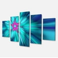 thumbnail image 2 of Rotating Blue Fireworks - Floral Canvas Art Print, 2 of 3