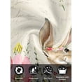 thumbnail image 7 of Bunny Easter Cloth Napkins Set of 4 Reusable Dinner Napkins, Eucalyptus Spring Floral Farmhouse Weeping Cocktail Napkin Washable Table Napkins for Wedding/Holiday Party/Baby Shower 20"x20", 7 of 7