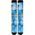 thumbnail image 7 of Coolnut Blue Flowers Compression Socks Women Men Knee High Stockings 1Pair for Sports, Running, Travel35 Gift, 7 of 7