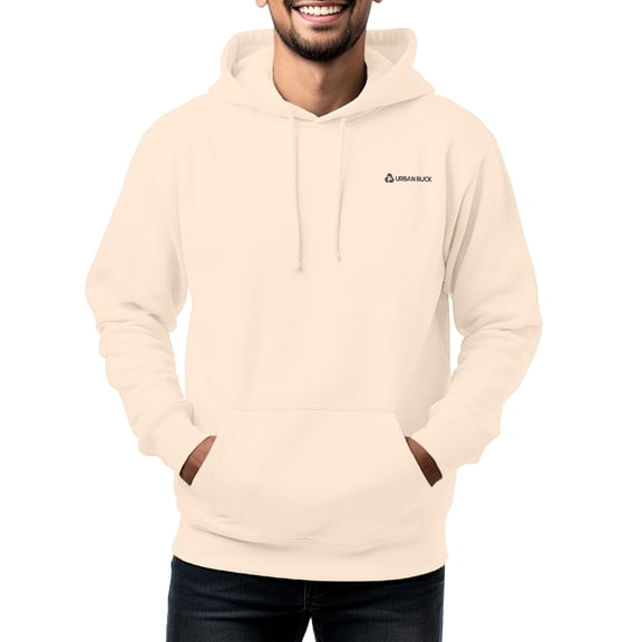 Mens Light Apricot Hooded Pullover Sweatshirt UPF 50 Long Sleeves Farson Fleece Hiking Hoodie (S)