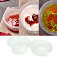thumbnail image 3 of 50 Pieces Disposable Plastic Chutney Cups With Lids Food Container Storage Box Leak Proof (2oz), 3 of 4