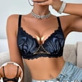 thumbnail image 4 of Bras for Women Push up New Plus Size Women’s Lace Bras, No Underwire Push up Bralettes, Lightweight Breathable Support Everyday Bras, 4 of 5