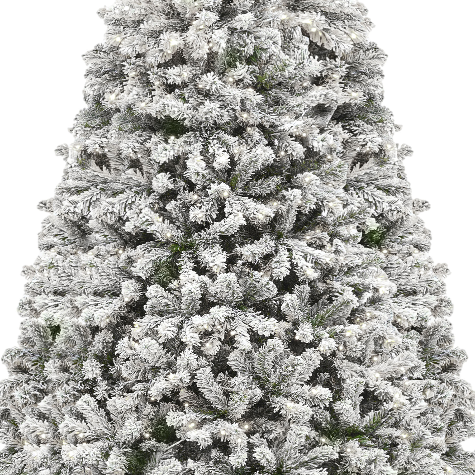 Uforic 6ft Pre-Lit Snow Flocked Christmas Tree With Remote photo 8