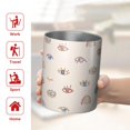 thumbnail image 5 of 12oz Coffee Tumblers Brown Boho Eye and Rainbow Pattern Stainless Steel Vacuum Insulated Travel Tumbler Coffee Cups Mug with Lid and Straw with Cleaning Brush for Cold & Hot Drinks, 5 of 5