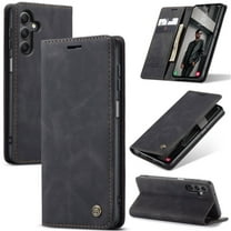 CaseMe Leather for Samsung Galaxy A15 4G/5G Case, Flip Wallet Leather Case with Card Holder Magnetic Closure Shockproof Kickstand Protective Phone Cases Cover for Samsung Galaxy A15 4G/5G 6.5-inch