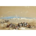 thumbnail image 2 of David Roberts 24x17 Black Ornate Framed Double Matted Museum Art Print Titled: Suez (1840), 2 of 5