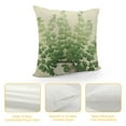thumbnail image 4 of JRXY  Green Plant Throw Pillow Covers Decorative Green Succulent Leaves Square Pillow Cases Farmhouse Spring Green Plants Cushion Covers for Sofa Couch Home Decoration White, 4 of 5