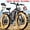 4OOOW 52V 25Ah 38mh 24" Black Red, variant on PUJH Off Road Electric Bike for Adults, 750W Dual Motor Ebike, 52V 25Ah Removable Battery, 28 MPH 110-Mile Range, 24x4 Fat Tire Full Suspension, Hydraulic Disc Brakes