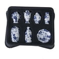 thumbnail image 1 of Jarrón de porcelana china en miniatura de cerámica para casa de muñecas 1/12, 7 piezas vintage, 1 of 9