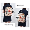 thumbnail image 4 of FORMRS Women's Travel Backpack Purse Anti-Theft Hidden Pockets Casual Shoulder Bag, Hand Drawn Autumn Leaves, 4 of 7