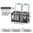 thumbnail image 6 of ICECO VL75 ProD  Portable Freezer Fridge with AC/DC, 75L Dual Zone 12V Car Fridge Powered by SECOP, 0℉ to 50℉, Electric Cooler for Car, Camping and Home Use [Olive Green Special Edition], 6 of 6
