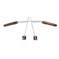 thumbnail image 4 of Perchero para asiento de vehículo, perchero para ropa, perchero telescópico para ropa. Grano de madera, 4 of 9