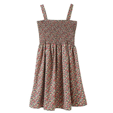 

asdoklhq Maternity Clothes for Women Clearance Summer Pregnant Mother Playing Cable Small Floral Sling Midi Skirt Dress Maternity Skirt