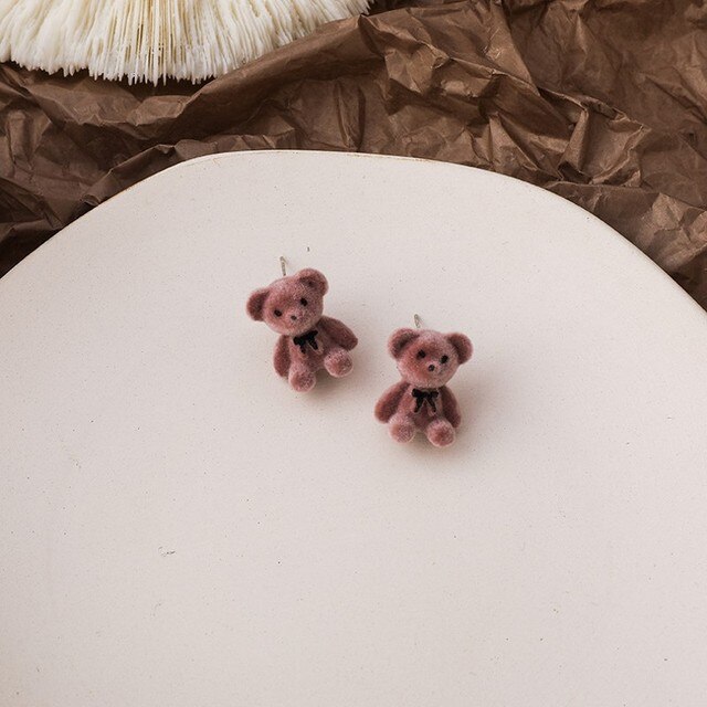 Boucles D'oreilles Champignon Acrylique – Design Naturel, émail Main – Léger, Hypoallergénique – Cadeau Femme/fille