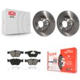 thumbnail image 1 of Transit Auto Front Disc Brake Rotors and Semi-Metallic Pads Kit for Car BMW X1 328xi K8S-100558, 1 of 11