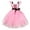 L-Pink2223, variant on MEZZALL Girls Tutu Party Dress O-Neck Elegant Puffy Sleeve Formal Gown For Toddler Kids Outfits Versatile Cartoon Clothing