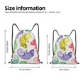thumbnail image 2 of Daiia Cute Chameleons Pattern Drawstring Backpack, Gym Bag, Lightweight Backpack, Water-Resistant Bag Travel Sports Backpack, Fitness Bag, Yoga Bag-Small, 2 of 6
