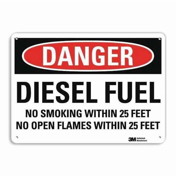 Lyle Danger No Smoking Sign,10" x 14",Alum U3-1301-RA_14X10
