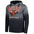 thumbnail image 2 of Unisex Sportiqe Black Chicago Bulls Blake Sun-Fade Pullover Hoodie, 2 of 3