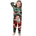 thumbnail image 6 of Penkiiy Family Christmas Onesies Matching Sets Pajamas Holiday Cute Print Pjs Hoodie Fleece Sleepwear for Couple and Kids 6 Years Multicolor, 6 of 6