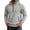 Gray, variant on Men's Half-zip Hoodies Zipper Pockets Solid Color Practical Pullovers Winter Warm Classic Pullover Tops