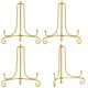 thumbnail image 4 of LIONWELI Soporte de Placa de Hierro Dorado de 4 Pulgadas Soporte de exhibición de Caballete para Placa, Imagen, Foto y más, 4 Piezas., 4 of 4