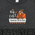 thumbnail image 4 of Inktastic My 1st Thanksgiving Cute Turkey Girls Baby Dress, 4 of 5