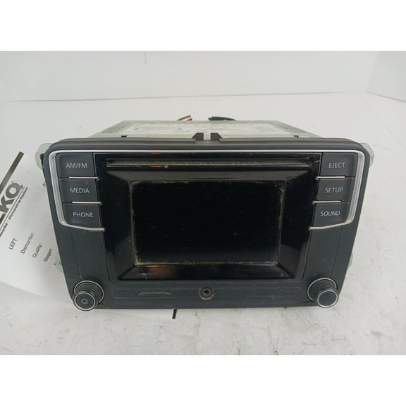 Pre-Owned 16 17 Volkswagen Jetta AM FM CD Radio Receiver OEM - Verify Specific Vehicle Fitment In Description - (Good)