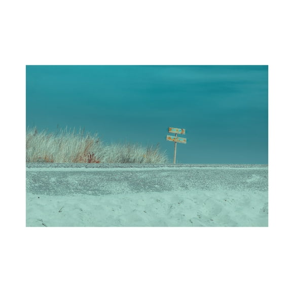 Canvas Wall Art - Bernardine de Laat 'Welcome To The Beach' Wall Art for Living Room, Bedroom, or Office Décor by Trademark Fine Art - 19 x 12 Inches