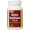 Rugby Zinc Sulfate 220 mg Tablets - Made with Zinc Sulfate Heptahydrate - Dietary Supplement - 100 Tablets