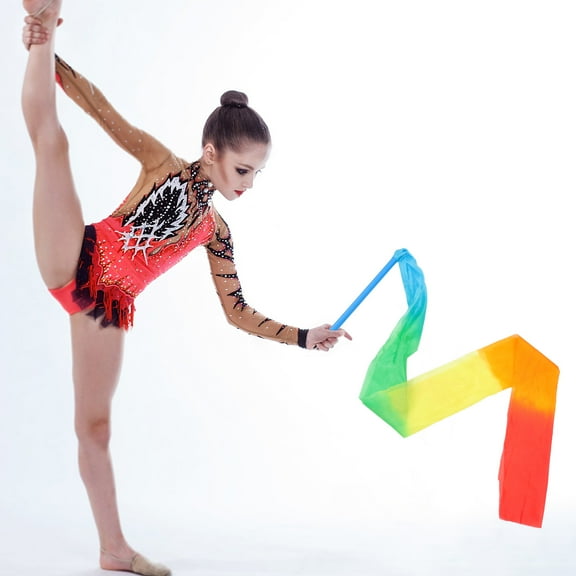 ULTNICE Soft Imitation Dance Ribbon For Gymnastics And Artistic Performance Long For Rhythmic Dance