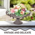 thumbnail image 4 of QUMIIRITY Urns for Floral Arrangements Planter Pot Iron Grey 1Pack, 4 of 6