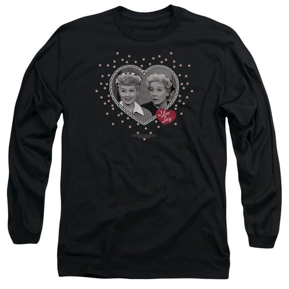 I Love Lucy - Hearts And Dots - Long Sleeve Shirt - Medium