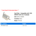 thumbnail image 2 of Fuel Filter - Compatible with 1999 INFINITI G20 2.0L 4-Cylinder, 2 of 2