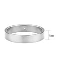 thumbnail image 6 of Anillo Color Plata Para Hombres de Acero Inoxidable Banda Delgada, 6 of 6