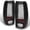 Black Housing, variant on AKKON - For 1999-2002 Chevy Silverado 1500 2500 Pickup Black Bezel LED Tail Lights Rear Brake Driver+Passenger Side
