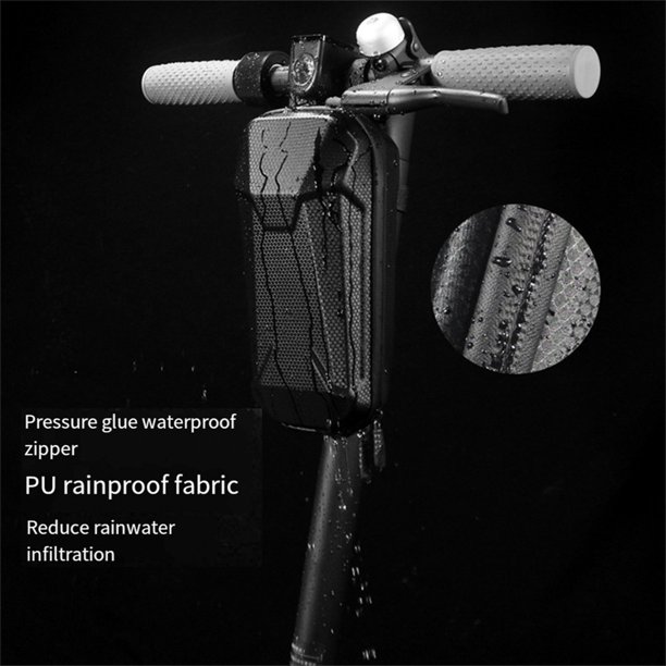 Bolsa de Almacenamiento Frontal para Patinete Eléctrico, Bolsa Rígida de Gran Capacidad, Impermeable, Estuche Colgante para Monopatín, Universal, 2L