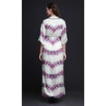 thumbnail image 3 of Bimba Rayon Shibori Tie-Dye Printed Womenâ€™s Long MaxiÂ&nbsp;DressÂ&nbsp;Gown With Side Slit-XSmall, 3 of 6